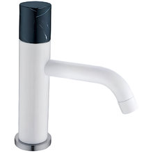 Смеситель Boheme Stick 121-W-MR-BLACK для раковины, White Mramor Black