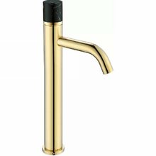 Смеситель Boheme Stick для раковины, Gold Mramor Black, 122-G-MR-BLACK