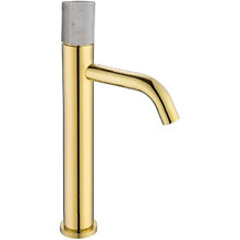 Смеситель Boheme Stick 122-G-MR-WHITE для раковины, Gold Mramor White