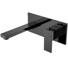 Смеситель Boheme Qubic для раковины, Shine Gun Metall, 475-SGM