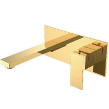 Смеситель для раковины Boheme Qubic 475-G, цвет Shinny Gold