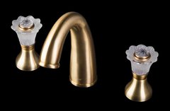 Смеситель Boheme Camelia 317-Camelia для раковины на 3 отверстия, бронза