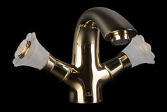 Смеситель Boheme Camelia 291-Camelia для раковины, золото