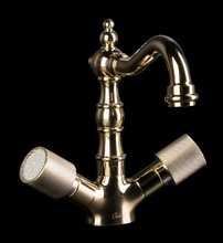 Смеситель Boheme Royal Crystal для раковины, золото, 292-Royal/CRST