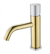 Смеситель Boheme Stick 121-GCR.2 для раковины, золото, хром (gold touch chrome)