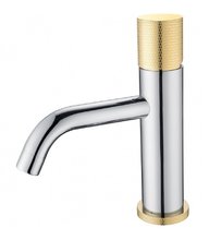 Смеситель Boheme Stick 121-CRG.2 для раковины, хром, золото (chrome touch gold)