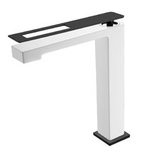 Смеситель Boheme Q для раковины, белый, черный, 142-WB