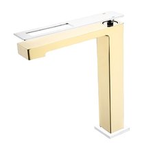 Смеситель Boheme Q для раковины, золото, хром, 142-GCR