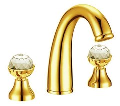 Смеситель Boheme Imperiale 337 Presente для раковины на 3 отверстия, золото