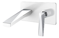 Смеситель Boheme Venturo 375-W для раковины, встраиваемый, белый, хром