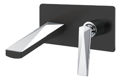 Смеситель Boheme Venturo 375-B для раковины, встраиваемый, черный, хром