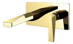 Смеситель Boheme Venturo 385 для раковины, встраиваемый, золото