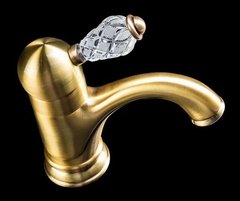 Смеситель Boheme Crystal 301-CRST для раковины, бронза