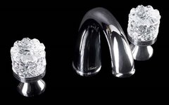 Смеситель Boheme Crystal 277-CRST для раковины на 3 отверстия, хром