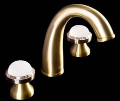 Смеситель Boheme Satine 317-ST для раковины на 3 отверстия, бронза