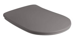 Крышка-сиденье Kerasan Nolita 539189 Slim для унитаза, микролифт, быстросъемное, серый