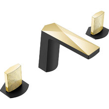 Смеситель для раковины Boheme Venturo, ручка TOUCH, цвет черный/золото, 150-BG-TOUCH