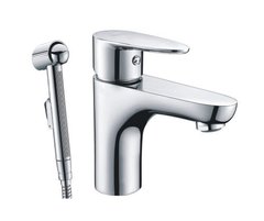 Смеситель WasserKRAFT LEINE 3508 для раковины с гигиеническим душем, хром