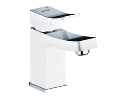 Смеситель WasserKRAFT ALLER 1063W для раковины, белый/хром