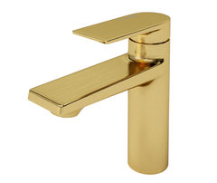 Смеситель WasserKRAFT 5503 для раковины, PVD золото матовое