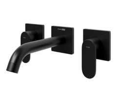 Смеситель скрытого монтажа WasserKRAFT 7445 для раковины, черный