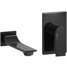 Смеситель WasserKRAFT Wiese 8400 A66553, для раковины, цвет черный глянецевый