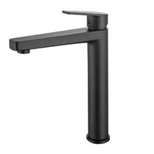 Смеситель Allen Brau Eclipse 5.E1002-31 для раковины, с донным клапаном, цвет черный матовый