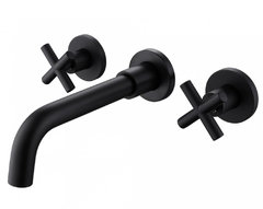 Смеситель Abber Wasser Kreis AF81121B, для раковины, черный матовый