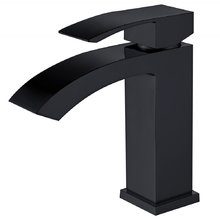 Смеситель Abber Wasserfall AF8610B для раковины, черный матовый