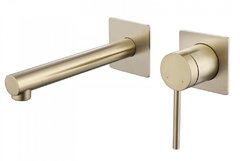 Смеситель Abber Emotion AF8812G для раковины, встраиваемый, золото