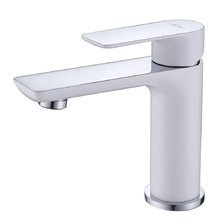 Смеситель Abber Weiss Insel AF8010W, для раковины, белый/хром