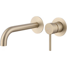 Смеситель Abber Wasser Kreis AF8112G для раковины, золото матовое