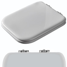 Крышка-сиденье Kerasan Waldorf 418801 для унитаза, микролифт, белый, петли хром