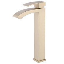 Смеситель Abber Wasserfall AF8611G для раковины, золото матовое