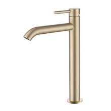 Смеситель Abber Wasser Kreis AF8111G для накладной раковины, высокий, золото матовое