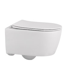 Подвесной унитаз Abber Bequem AC1104, безободковый, сиденье микролифт, белый