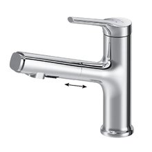 Смеситель Am.Pm X-Joy F85B02900 для раковины, с вытяжным изливом, цвет хром глянцевый