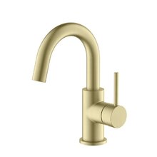 Смеситель для раковины Aquatek Европа, AQ1307BG, золото шлифованное