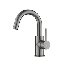 Смеситель для раковины Aquatek Европа, AQ1307BGM, черный хром шлифованный