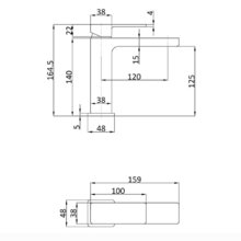 Смеситель Aquame Savona AQM6810GM, для раковины, Gun Metal
