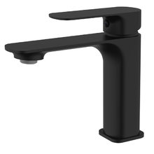 Смеситель Aquame Monza AQM6310MB, для раковины, цвет черный матовый