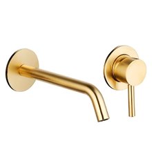 Смеситель Aquame Siena AQM6215GG, для раковины, цвет глянцевое золото