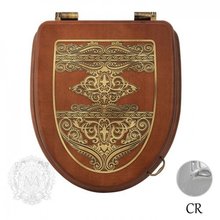 Крышка-сиденье Migliore Milady ML.MLD-26.716.NC.CR с декором "узор"