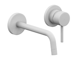 Смеситель Paffoni Light LIG006BO70 для раковины, встраиваемый, белый матовый