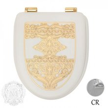 Крышка-сиденье Migliore Milady ML.MLD-26.716.LB.CR с декором "узор"