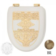 Крышка-сиденье Migliore Milady ML.MLD-26.716.LB.BR с декором "узор"