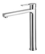 Смеситель Paffoni Ringo RIN081CR для раковины, высокий, без донного клапана, цвет хром