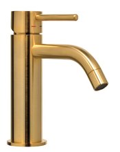 Смеситель Paffoni Light LIG071HGSP для раковины, без донного клапана, цвет золото медовое брашированное