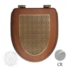 Крышка-сиденье Migliore Milady ML.MLD-26.715.NC.CR с декором "решетка" Орех/хром