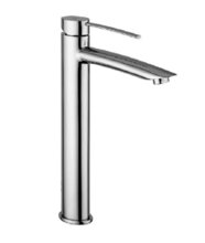 Смеситель Paffoni Berry BR081CR для раковины, высокий, без донного клапана, цвет хром